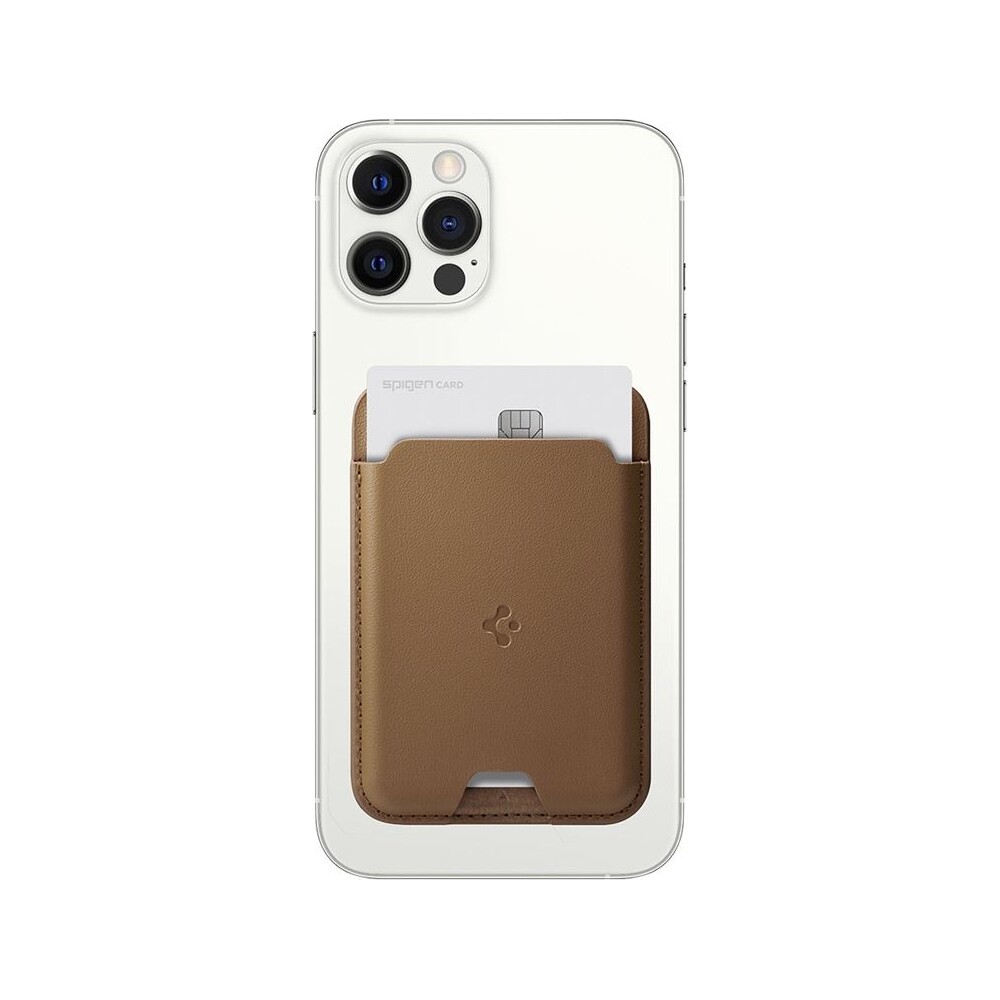Spigen-Wallet-Valentinus-MagFit-MagSafe-penezenka-hneda