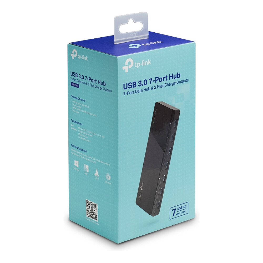 TP-Link-UH700-HUB-7v1-cerny