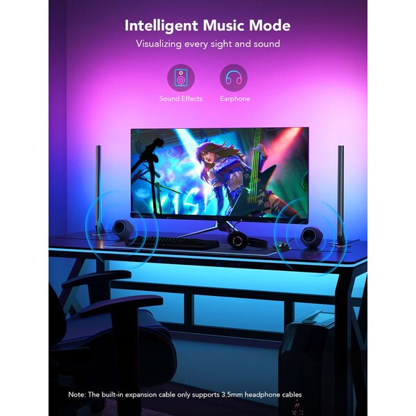 Govee-Smart-Gaming-WiFi-LED-Panely-Smart-Dual-ovladac-bily