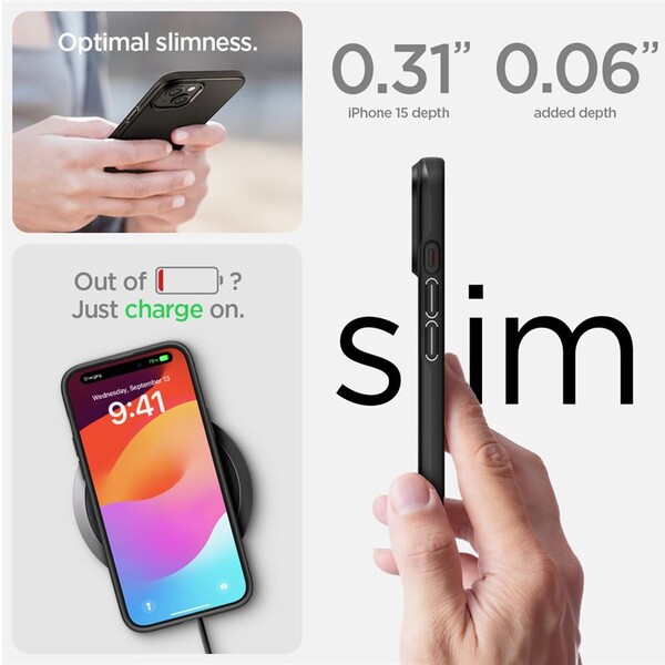 Spigen-Thin-Fit-kryt-iPhone-15-cerny