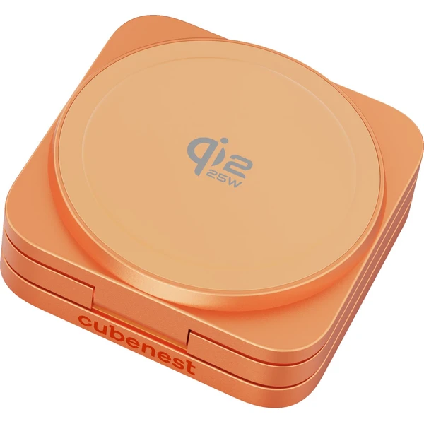 Cubenest-SQ312-Ultra-Qi2-2-MagSafe-3v1-nabijecka-35W-oranzova-Limited-Edition-