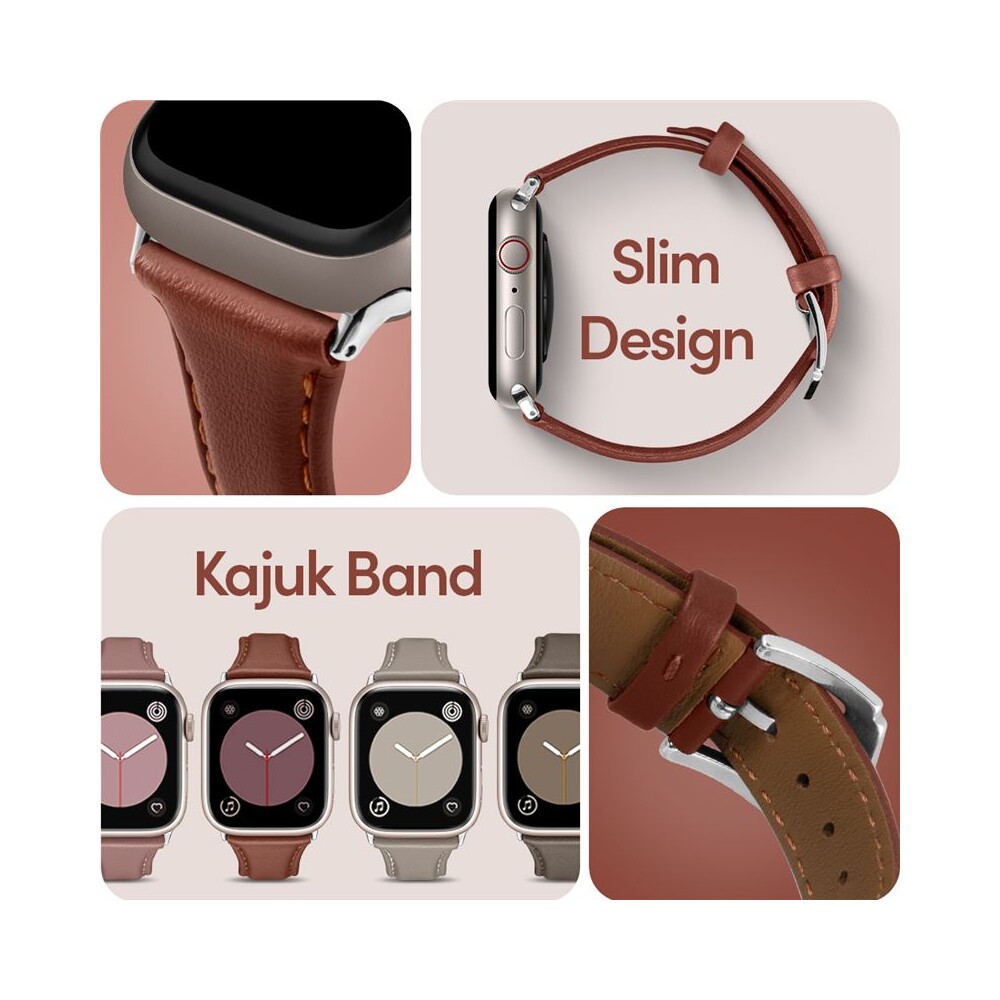Spigen-Kajuk-Watch-Band-reminek-Apple-Watch-41-40-38mm-hnedy