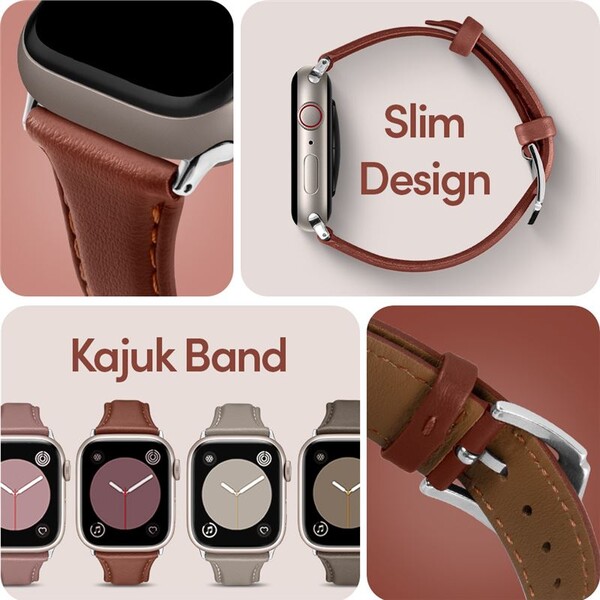 Spigen-Kajuk-Watch-Band-reminek-Apple-Watch-41-40-38mm-hnedy