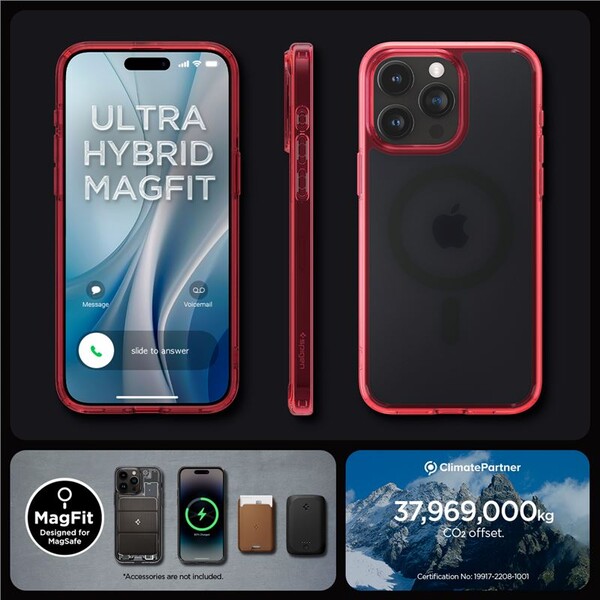 Spigen-Ultra-Hybrid-MagFit-kryt-iPhone-15-Pro-cerveny