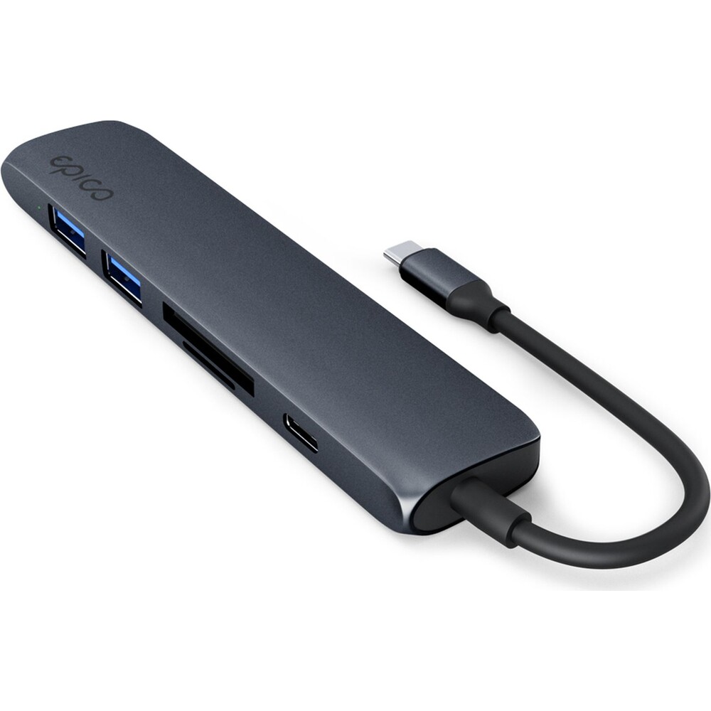 iWant-by-Epico-6v1-hlinikovy-hub-8K-s-USB-C-temne-inkoustovy