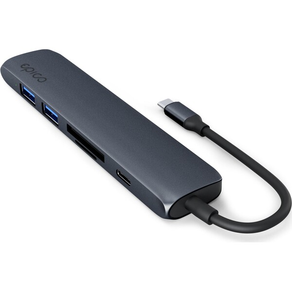 iWant-by-Epico-6v1-hlinikovy-hub-8K-s-USB-C-temne-inkoustovy