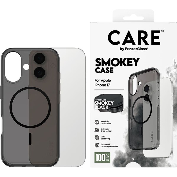 PanzerGlass-CARE-Smokey-kryt-s-MagSafe-Apple-iPhone-17-kourovy-cerny