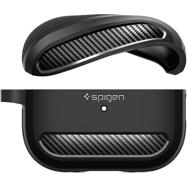 Spigen-Rugged-Armor-pouzdro-pro-AirPods-Pro-2-cerne