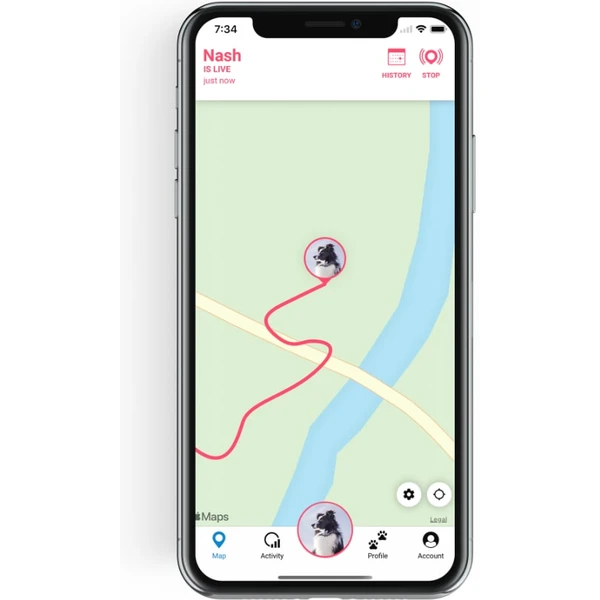 Tractive GPS DOG 4 tracker polohy a aktivity pro psy bílý - GPS moduly - Obrázek NVWK600301