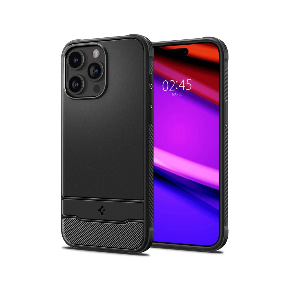 Spigen-Rugged-Armor-MagFit-iPhone-15-Pro-Max-matne-cerny