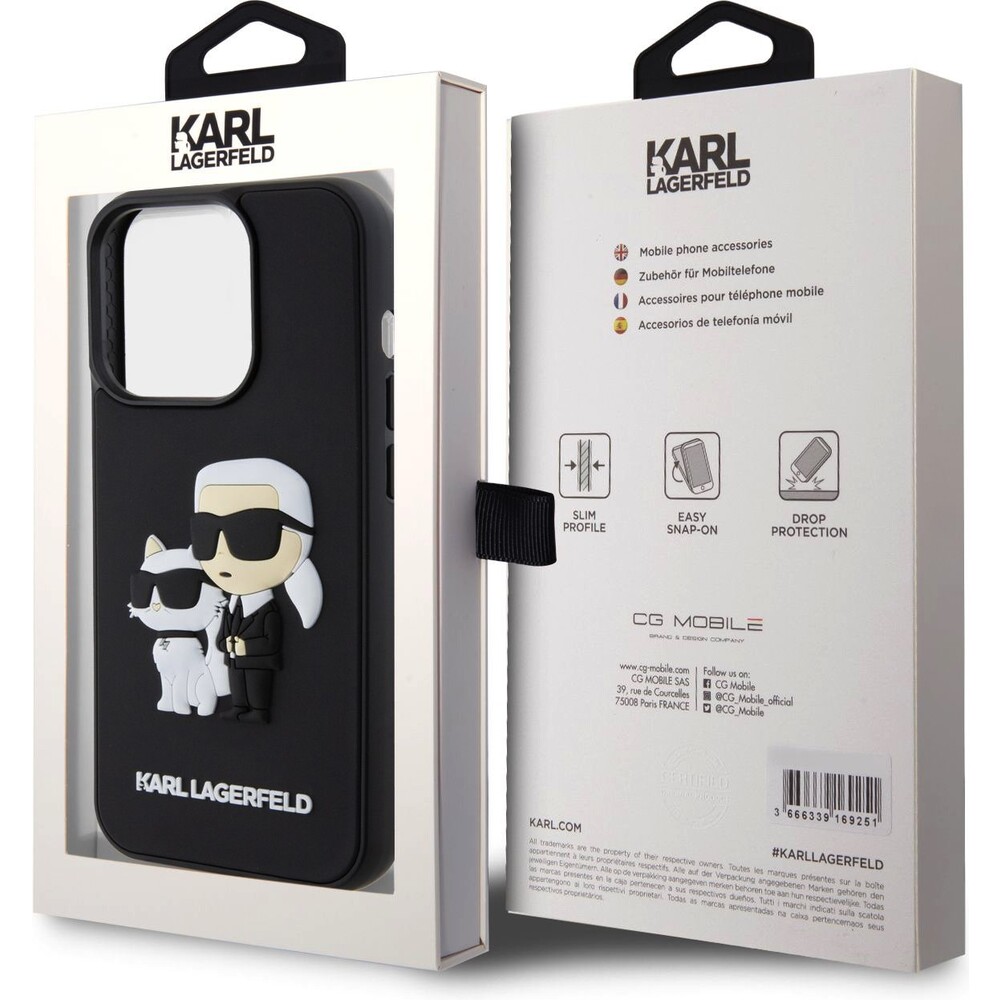 Karl-Lagerfeld-3D-Rubber-Karl-and-Choupette-kryt-iPhone-15-Pro-cerny