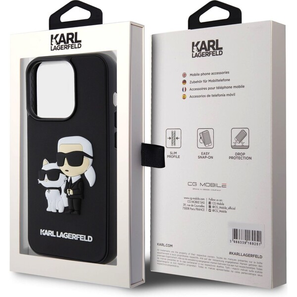 Karl-Lagerfeld-3D-Rubber-Karl-and-Choupette-kryt-iPhone-15-Pro-cerny