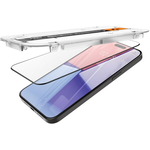 Spigen-Glass-tR-EZ-Fit-HD-tvrzene-sklo-iPhone-15-Pro-cerne