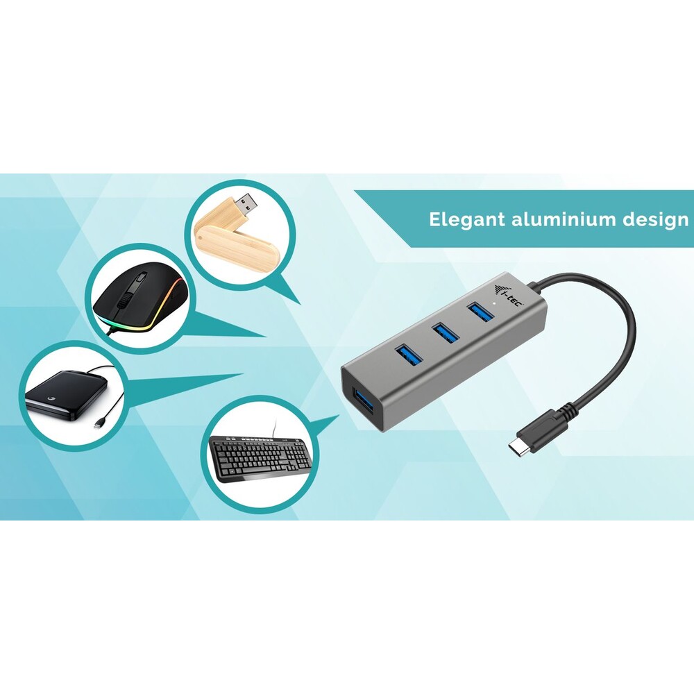i-tec-USB-C-Metal-HUB-4x-USB-3-0
