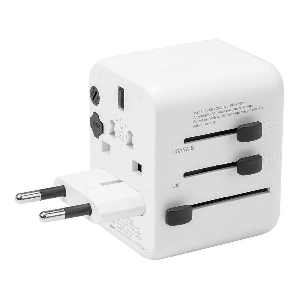 Tactical-PTP-cestovni-adapter-bily