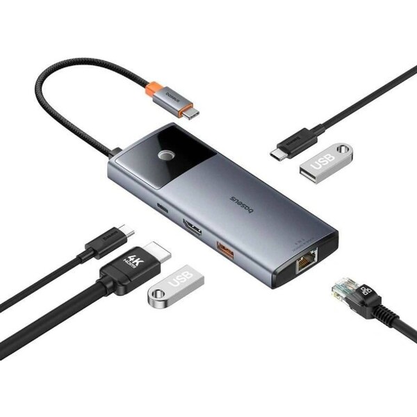 Baseus-Dokovaci-stanice-Metal-Gleam-2-Series-6v1-seda-2xUSB-3-0-USB-C-USB-C-PD-HDMI-Ethernet-RJ