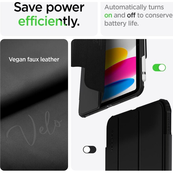 Spigen-Ultra-Hybrid-Pro-pouzdro-iPad-10-9-2022-iPad-11-2025-cerne