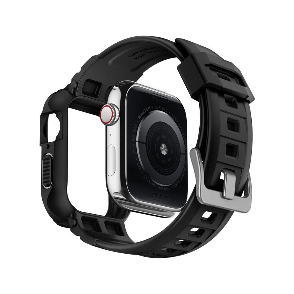 Spigen-Rugged-Armor-Pro-reminek-s-pouzdrem-Apple-Watch-45-44mm-cerny
