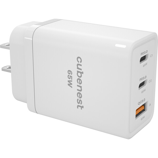 CubeNest-S3D1-PD-cestovni-adapter-65W-bily