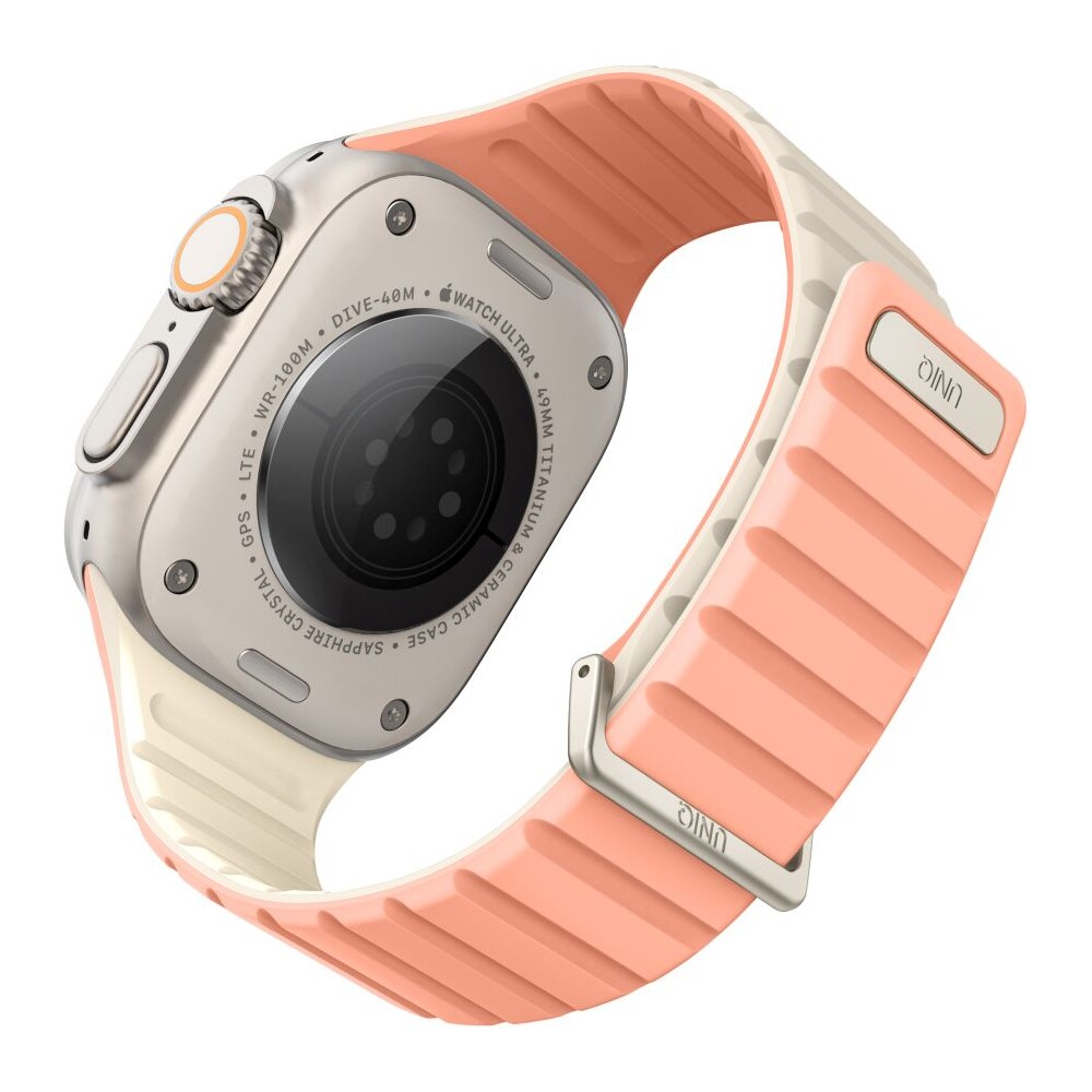 UNIQ-Revix-Evo-oboustranny-reminek-Apple-Watch-49-46-45-44-42mm-ruzovy-kremovy-