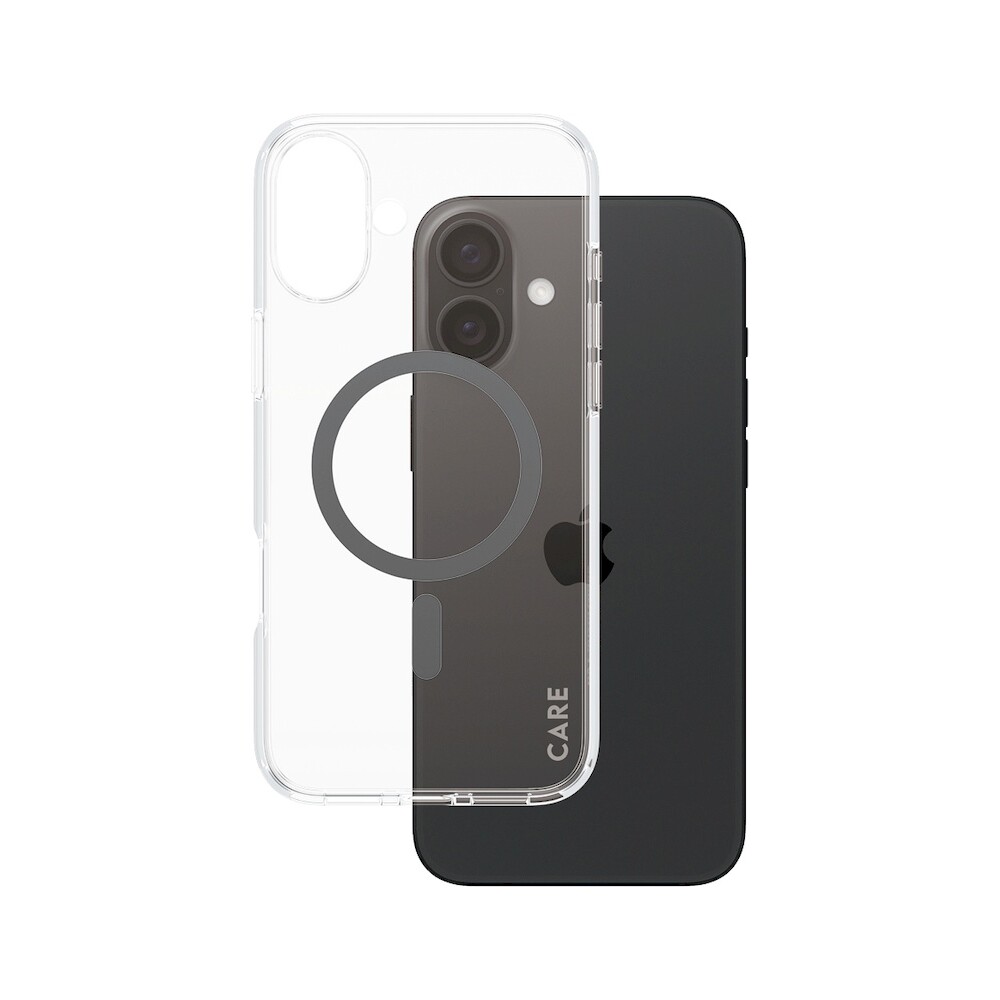 PanzerGlass-CARE-kryt-Apple-iPhone-16-Plus-MagSafe-Urban-Combat-ciry-cerny