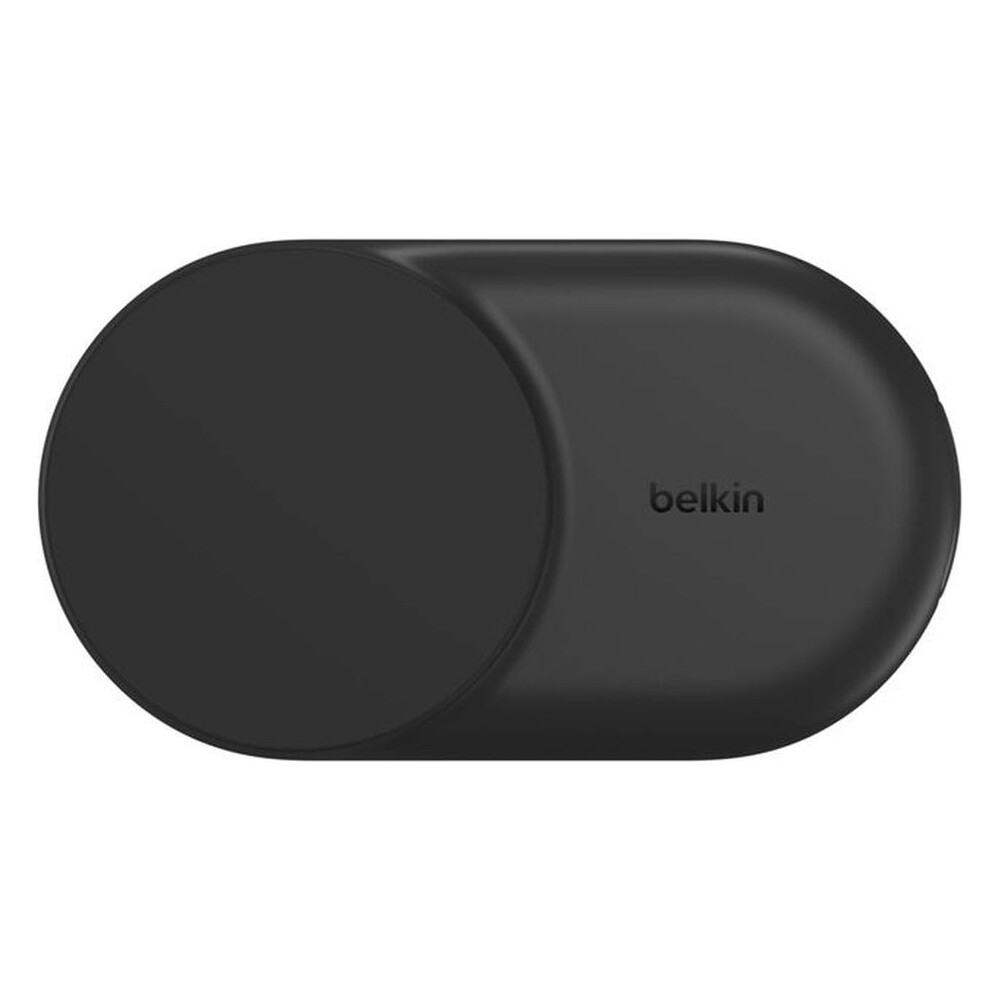 Belkin-UltraCharge-Qi2-25W-2v1-MagSafe-nabijecka-pro-iPhone-AirPods-s-USB-C-cerna
