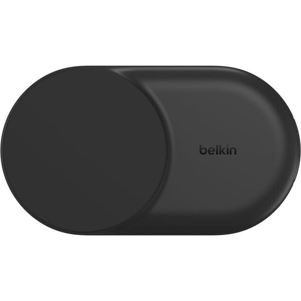 Belkin-UltraCharge-Qi2-25W-2v1-MagSafe-nabijecka-pro-iPhone-AirPods-s-USB-C-cerna
