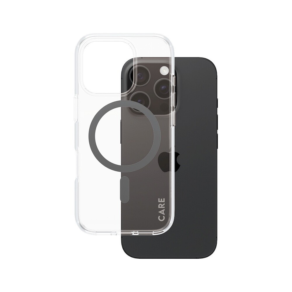 PanzerGlass-CARE-kryt-Apple-iPhone-16-Pro-MagSafe-Urban-Combat-ciry-cerny