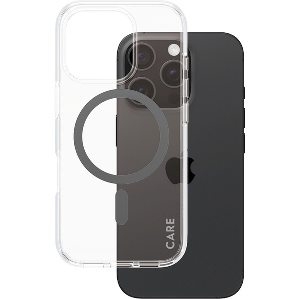 PanzerGlass-CARE-kryt-Apple-iPhone-16-Pro-MagSafe-Urban-Combat-ciry-cerny