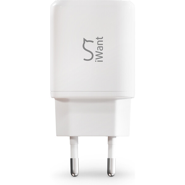 iWant-dvojita-USB-C-nabijecka-45W-bila
