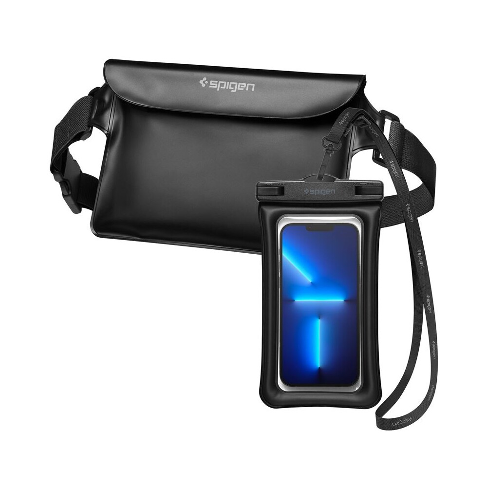 Spigen-Aqua-Shield-Floating-vodeodolne-pouzdro-WaterProof-Waist-Bag-A621-Set-cerny