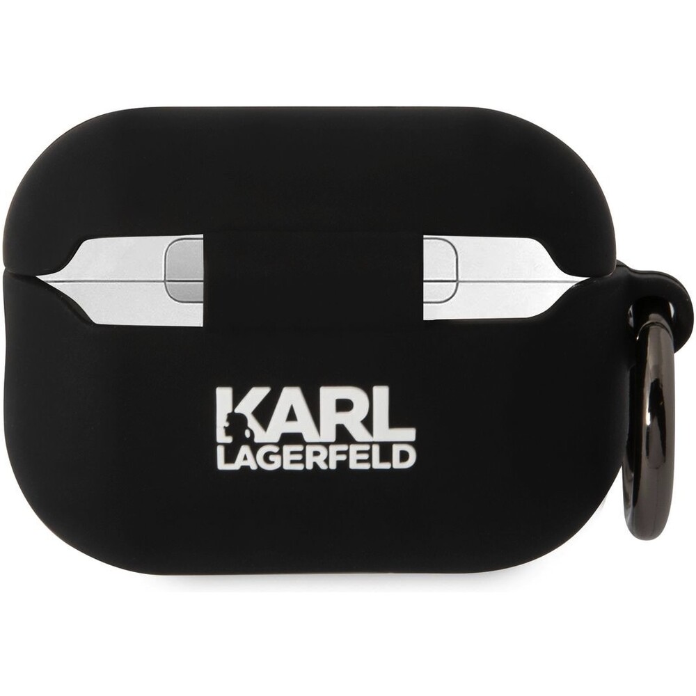 Karl-Lagerfeld-3D-Logo-NFT-Karl-and-Choupette-pouzdro-AirPods-Pro-2-cerne