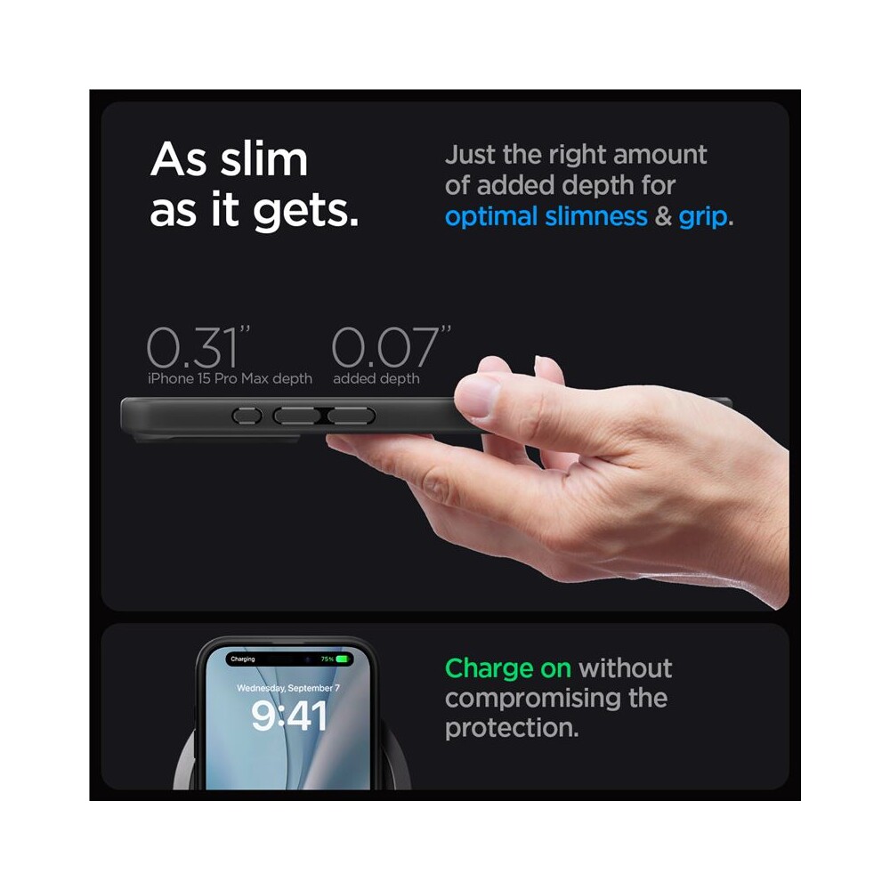 Spigen-Ultra-Hybrid-MagFit-kryt-iPhone-15-Pro-Max-cerny