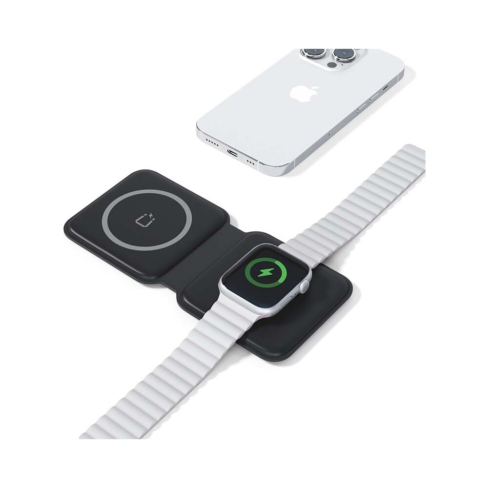 Spello-2v1-MagSafe-bezdratova-nabijecka-15W-cerna