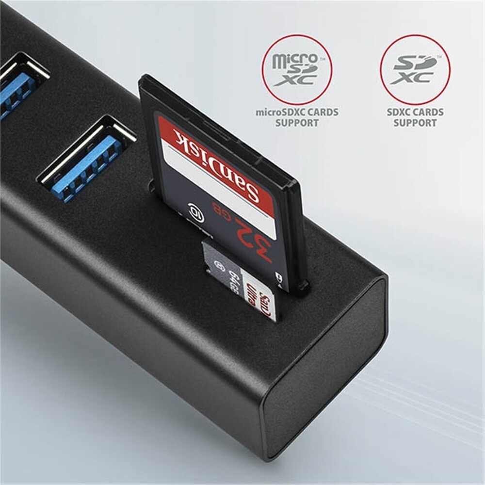AXAGON-HMACR3A-USB-3-2-Gen-1-hub-porty-3x-USBA-ctecka-karet-SD-microSD-kovovy-kabel-USBA-20