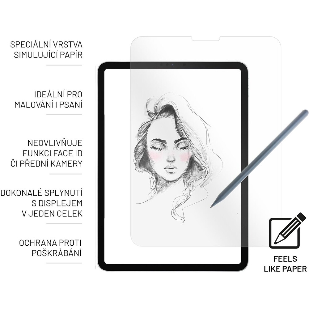 FIXED-PaperGlass-sklo-na-psani-a-kresleni-pro-iPad-Air-2020-2022-cire