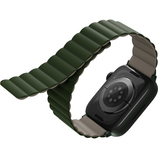 UNIQ-Revix-oboustranny-reminek-pro-Apple-Watch-42-41-40-38mm-Pine-zeleny-sedy-