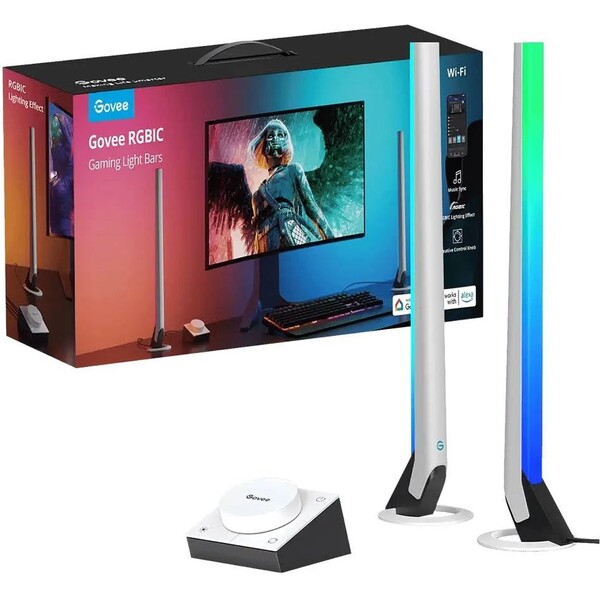 Govee-Smart-Gaming-WiFi-LED-Panely-Smart-Dual-ovladac-bily