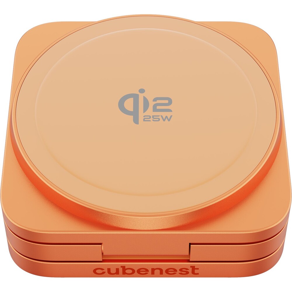 Cubenest-SQ312-Ultra-Qi2-2-MagSafe-3v1-nabijecka-35W-oranzova-Limited-Edition-