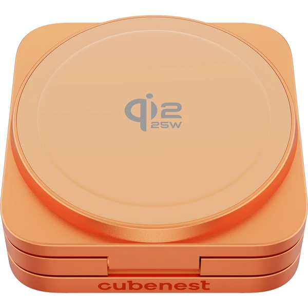 Cubenest-SQ312-Ultra-Qi2-2-MagSafe-3v1-nabijecka-35W-oranzova-Limited-Edition-