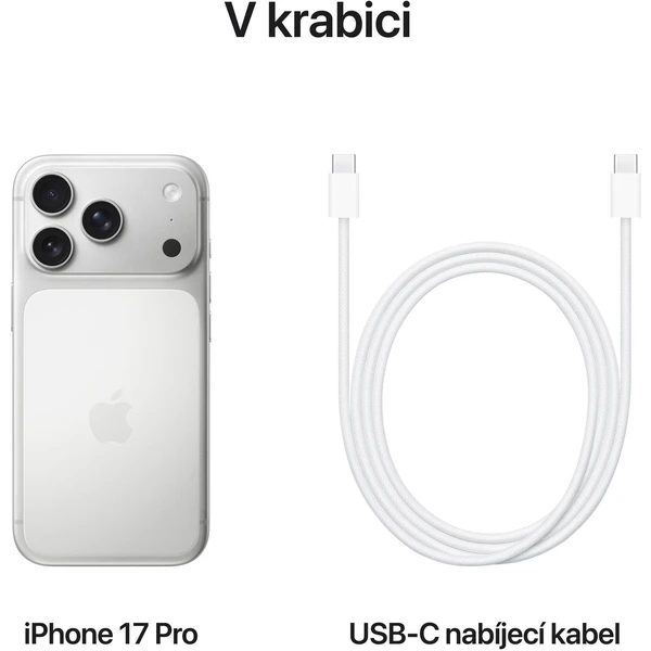 Apple iPhone 17 Pro 512GB stříbrný - Mobilní telefony - Obrázek OHNH000K01