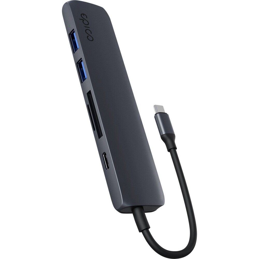iWant-by-Epico-6v1-hlinikovy-hub-8K-s-USB-C-temne-inkoustovy