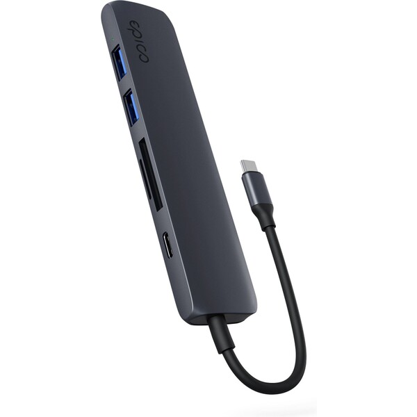 iWant-by-Epico-6v1-hlinikovy-hub-8K-s-USB-C-temne-inkoustovy