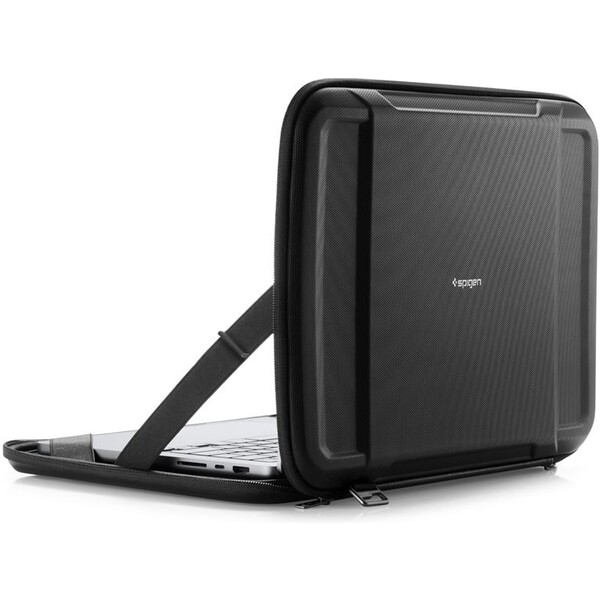 Spigen-Rugged-Armor-Pro-pouzdro-MacBook-Pro-16-M4-2024-M3-2023-M2-2023-M1-2021-cerne