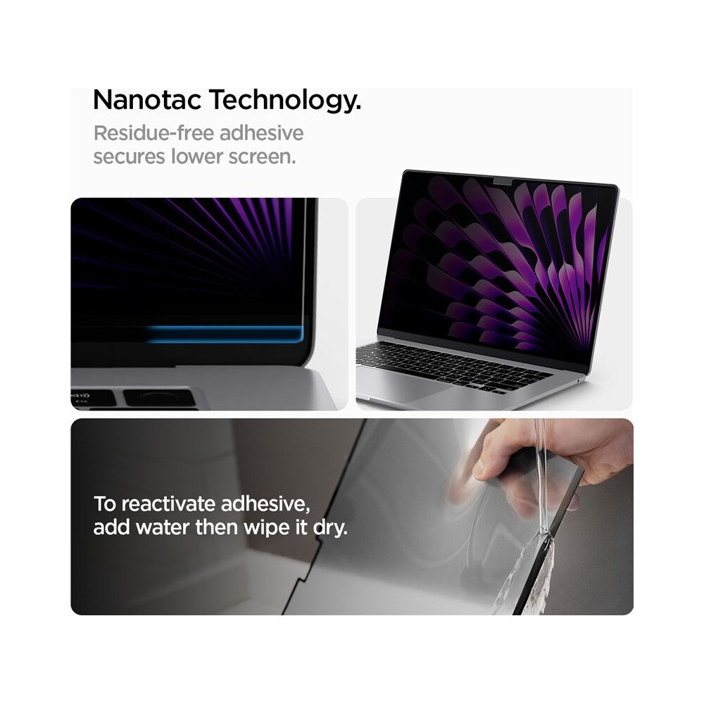 Spigen-SafeView-Privacy-Filter-ochranna-folie-MacBook-Air-15-M2-M3-M4