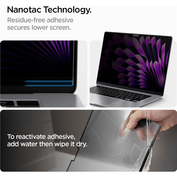 Spigen-SafeView-Privacy-Filter-ochranna-folie-MacBook-Air-15-M2-M3-M4