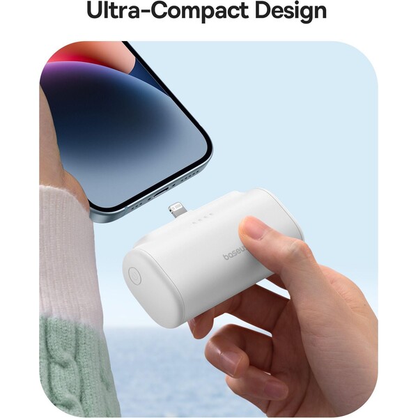 Baseus-Compact-powerbanka-5000mAh-bila