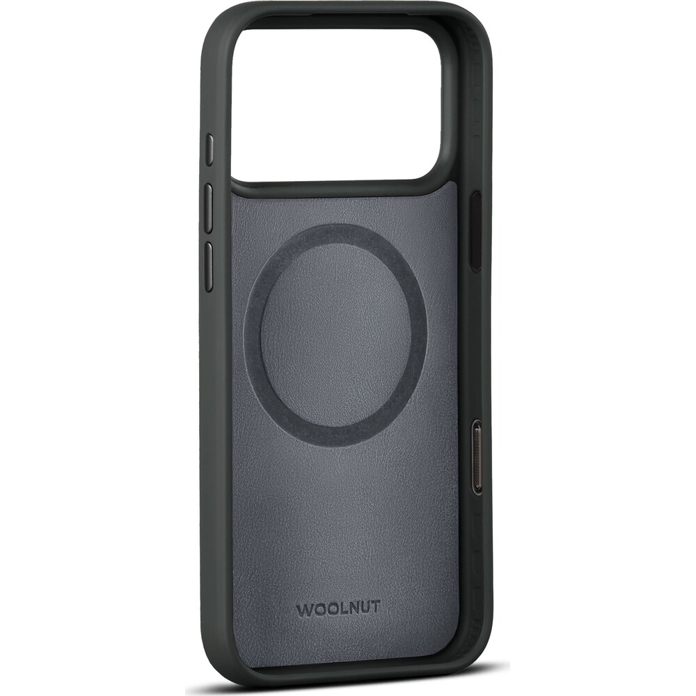 Woolnut-MagSafe-kozeny-kryt-iPhone-17-Pro-Max-cerny