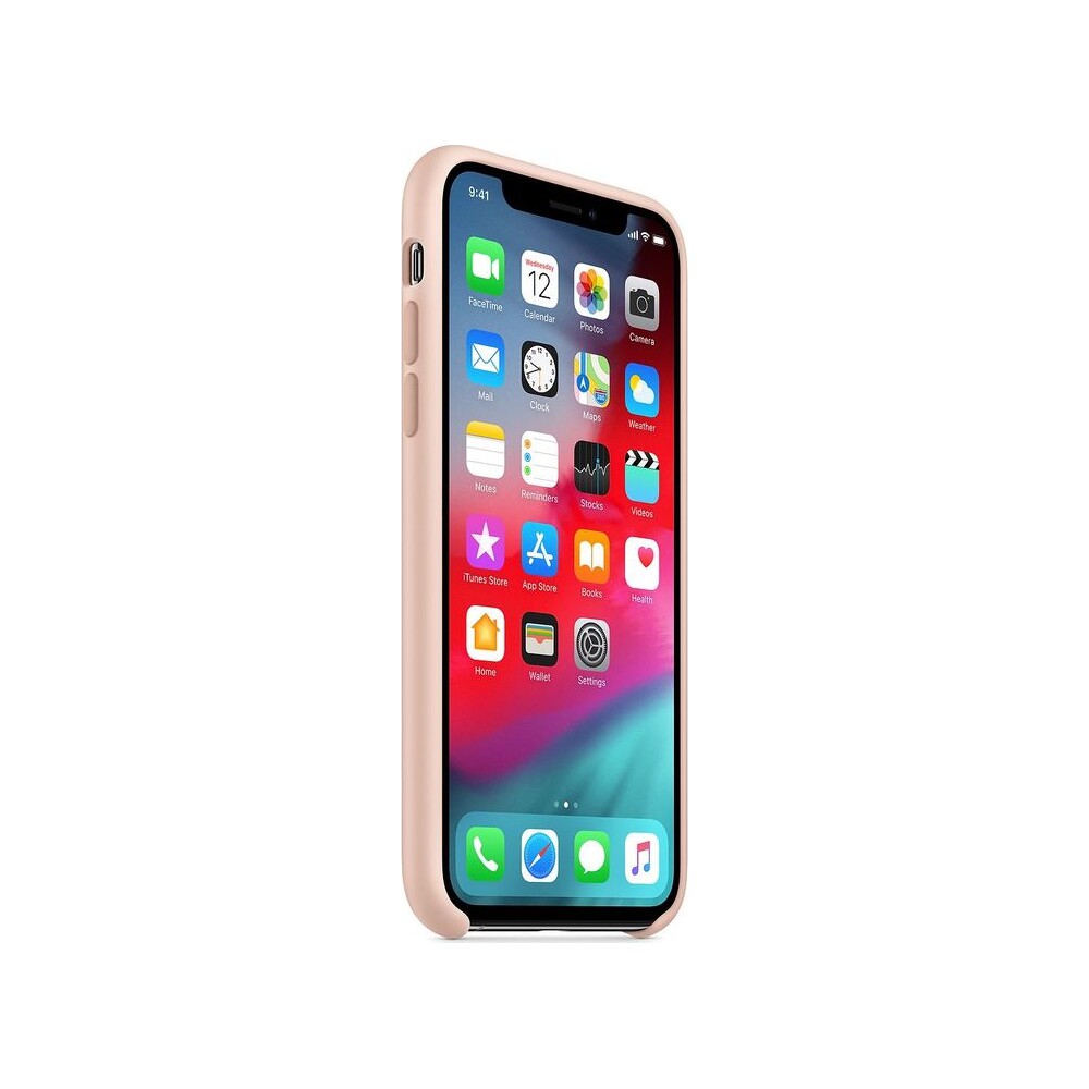 Apple-silikonovy-kryt-iPhone-XS-piskove-ruzova