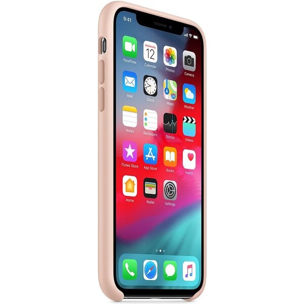 Apple-silikonovy-kryt-iPhone-XS-piskove-ruzova